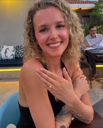 Aquamarine Opera Three Stone Diamond Ring in 18K Yellow Gold