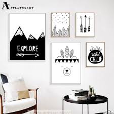 Kids room decor animal wall art canvas playroom pictures boys toddler room bear painting cartoon elephant zebra prints poster nursery bedroom bathroom decoration for baby girls gifts 12x12inch 4pcs. Explore Child Wall Art Canvas Painting Nordic Posters And Prints Black White Nursery Art Wall Kids Nursery Canvas Art Kids Wall Decor
