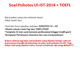 Pt.kahatex.cijerah bandung was merged with this page. Soal Psikotes Ui Ist 2015 2016 Toefl