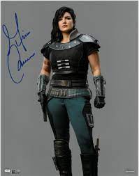 Star Wars Authentics Gina Carano As Cara Dune 11x14 Autographed In Blue Ink Photo Star Wars Outfits Cara Dune Star Wars History