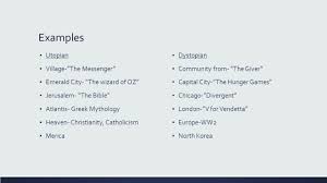 Utopian Dystopian Societies By Aaron Marsh What Defines A Society A Society Is Defined By How The Environment Is Is It Good Bad Or Both The Ppt Download