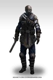 Future Police Officer Cyberpunk Apocalypse Character Concept Art Characters
