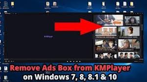 This player works with the most popular video formats and forms, including ultra hd with 4k resolution and even movies in 3d, with a special configuration system what's more, it can even play physical disks from other sources, like playing online via streaming from a url or allowing the use of all kinds of. How To Remove Ads Box From Kmplayer All Version On Windows 7 8 8 1 10 Youtube