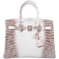 A birkin bag has a simple rectangular shape. Hermes Birkin 25 Himalayan White Niloticus Crocodile Palladium Hardwar Janefinds