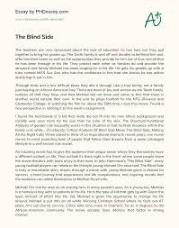Back story lewis recounts a play he calls a turning point in football strategy. The Blind Side Phdessay Com