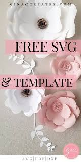 Free Svg Printable Paper Flower Template Free Paper Flower Templates Flower Template Paper Flower Template