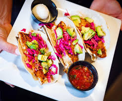 Get the recipe from jessica gavin. Jonathan S Grille Fish Taco Craving Let S Tacobout It Try Our Baja Fish Tacos Blackened Fish With Avocado Red Cabbage Slaw And Avocado Ranch Facebook