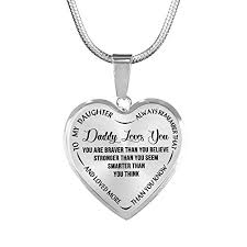 'you are stronger than you think' by kirstie brewer bbc news. Shinenow Father Daughter Love Heart Necklace Pendant Meaningful Quote You Are Braver Than You Believe Awesome Gifts Ideas Kid From Dad On Birthday Silver Color Wantitall