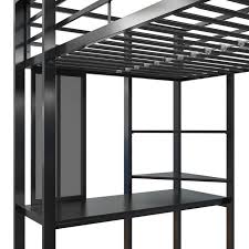 Aime Loft Bed With Bookcase Loft Spaces Headboard Footboard Built In Desk