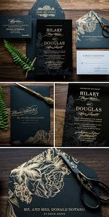 Black And Gold Acrylic Wedding Invitations Black Acrylic Wedding Invitation With Gold Design By Penn Paperie Modern And Unique Acrylic Wedding Invitations Wedding Invitation Design Unique Invitations