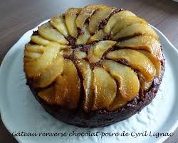 Gateau Renverse Chocolat Poire Croquant Fondant Gourmand En 2020 Gateau Au Poire Gateau Renverse Poire Au Chocolat
