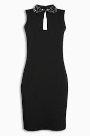 Buy Black Embellished Collar Dress From The Next Uk Online Shop Party Dresses For Women Dresses Womens Dresses