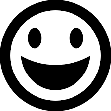 Happy Free Vector Icons Designed By Icomoon Emoticon Feliz Emoji Feliz Caras Felices
