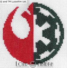 Cross stitch pattern, supply, and designer sites. Star Wars Logo Mix Cross Stitch Lord Libidan
