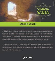 Además de ser un día de luto para la cristiandad, se recuerda la el sábado santo es un día de luto, pues se trata de un día de silencio, ya que en las. Sabado Santo