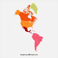 Latest rt news from the united states of america and about it: Free Vector Map Of North And South America