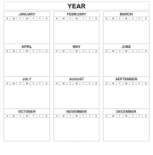 Yearly Calendar Template Pdf Printable Yearly Calendar Template Calendar Template Printable Calendar Template