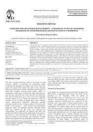 Newspaper articles on consumer exploitation in india. Pdf Consumer Exploitation In Rural Market A Pragmatic Study Of Consumers Awareness On Consumer Rights And Protection Act In Manipur