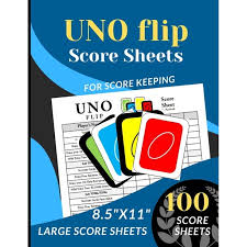 Check spelling or type a new query. Uno Flip Score Sheets 100 Large Score Sheets Score Record Book For Uno Flip Card Game Score Pads For Uno Flip Funny Game Large Score Cards 8 5 X 11 Paperback Walmart Com