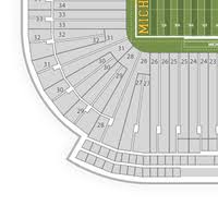 Michigan Stadium Seating Chart With Rows And Seat Numbers