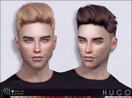 Anto Hugo Hairstyle Sims Hair Sims 4 Hair Male The Sims 4 Skin