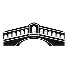 Venice Gondola Icon White Venice Venice Bridge Icon