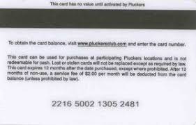 Maybe you would like to learn more about one of these? Gift Card Pluckers Wing Bar Restaurants United States Of America Pluckers Wing Bar Col Us R Pluckers 001