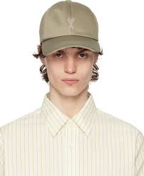 Ami Ami De Coeur Embroidery Cap In 3753 Laurel/Ginger