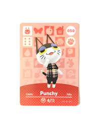Animal Crossing Amiibo Card Punchy 50 Mercari In 2020 Animal Crossing Amiibo Cards Animal Crossing Memes Animal Crossing