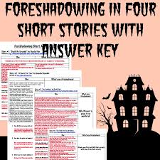Foreshadowing Charts For Four Short Stories Teaching Short Stories Short Stories Kindergarten Math Worksheets Addition