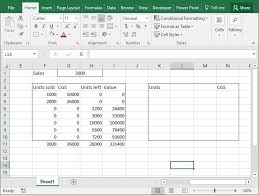 Fifo Inventory Valuation In Excel Using Data Tables How To Pakaccountants Com Excel Shortcuts Excel Data