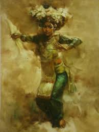  Lukisan Penari Bali Bali Dancer Oil On Canvas 50 X 70 Cm Harga Nego Lukisan