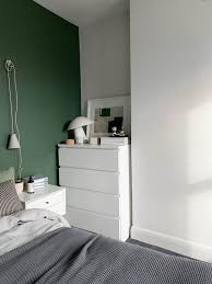 So, this room is full of very unique patterns while keeping up with the green and grey color scheme. 14 Of The Best Minimalist Plug In Bedside Lights Dark Green Bedroom Cate St Hill