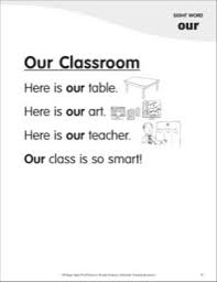 Our Classroom Sight Word Our Super Sight Words Poem Printables Sight Words Sight Word Reading Basic Sight Words