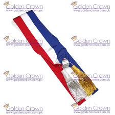 Echarpe Tricolore Pour L Adjoint Au Maire Argent Golden Crown Wind Sock