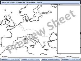 Middle Ages European Geography Map Geography Map Geography Europe Map