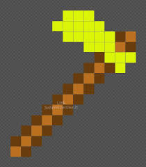 La Zappa D Oro Di Minecraft Pyssla 12x14 Schemiperline It Hama Beads Idee Minecraft Minecraft