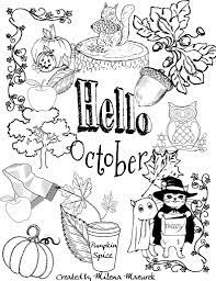October coloring pages for adults. October Coloring Pages Free Hello October Coloring Page Download And Print Entitlementtrap Com October Coloring Pages October Coloring Page Fall Coloring Pages