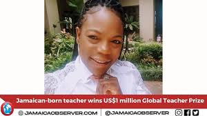 A Jamaican-born Maryland high school English teacher who has worked to open  up college education for her students has won the US$1 million Global  Teacher Prize, the Varkey Foundation announced Wednesday.  https://www.jamaicaobserver.com/latestnews ...