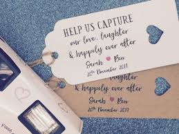 Personalised Favour Gift Tags For Disposable Camera Rustic Label Kraft Disposable Camera Wedding Wedding Camera Wedding Gift Favors
