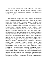Check spelling or type a new query. Apakah Kepentingan Pendidikan Terhadap Pembangunan Negara Malaysia