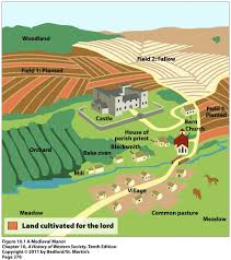 A Plan Of A Typical Manor Village Medieval Medieval Life Middle Ages