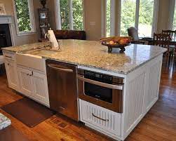Our kitchen sink is in the island worktop and we like it there, it works for us considering the layout of our kitchen but also it faces a wonderful view of the outdoors. Sharp Microwave Drawer Kitchen Island With Sink Kitchen Remodel Kitchen Island With Sink And Dishwasher