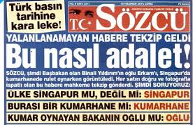 .oğlu erkan yıldırım'ın singapur'daki bir kumarhanede çekilen fotoğrafına ilişkin açıklamada bulundu.milliyet ankara temsilcisi serpil çevikcan'ın sorularını yanıtlayan yıldırım'ın açıklamaları. Bianet Sozcu Den Basbakanin Oglunun Tekzibine Tepki