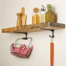 Using our concealed floating shelf support brackets these floating shelves are very simple to fit to your wall and takes no time at all. Buy Rustic Floating Shelf Bracket 8 Inch Cast Iron Shelf Brackets For Wall Shelving Heavy Duty Shelf Bracket Supports Decorative Shelves Brackets With Hooks 4 Pack Online In Turkey B08gkjdlgb