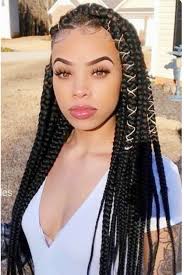 African american men often wear braided hairstyles because stylists claim that their hair texture is the most ideal for braiding. Long Box Braids For African American Women Weavehairstyleswavy Cute Braided Hairstyles Hair Styles Box Braids Styling