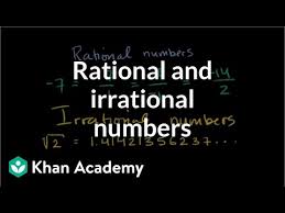 intro to rational irrational numbers algebra video