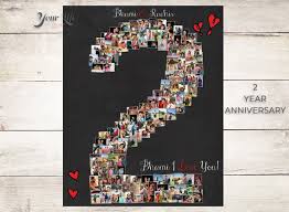 While the traditional 2 year anniversary gifts are cotton and china, your guy would prefer something a little more practical. 2 Year Anniversary 2nd Anniversary Gift Photo Collage Boyfriend Anniversary Gifts Anniversary Gifts For Husband 2 Year Anniversary