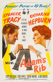 Unfortunately for him his wife amanda (who happens to be a lawyer too) decides to defend the woman in court. Adam S Rib Wikipedia