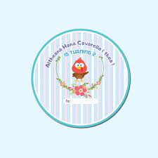 Buat kartu ucapan ulang tahun unik secara online di canva. Desain Stiker Ultah Anak Bentuk Bulat Tips Mendesain
